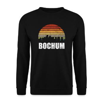 Bochum Ruhrgebiet Ruhrpott Stadt gift - Unisex Sweatshirt - black - Front - Alina (178cm) & Michal (187cm)