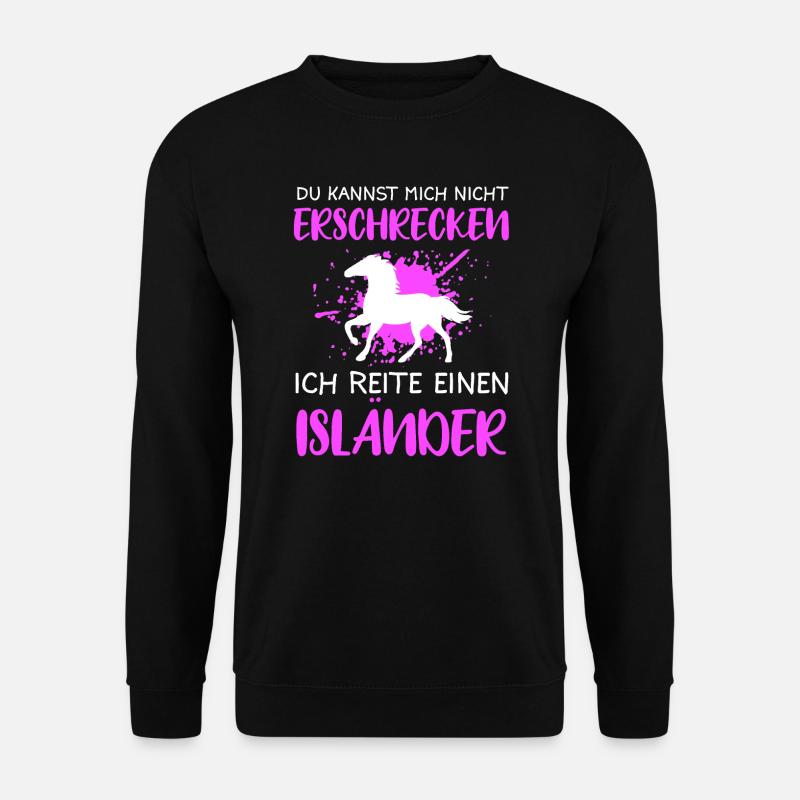 Islandpferd Isländer Islandpferde Pferd Geschenk - Unisex Pullover - Schwarz