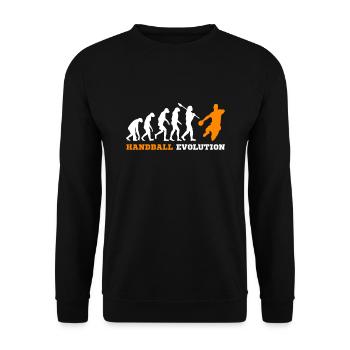 Handball Evolution - Unisex Pullover - Schwarz - Vorne - Alina (178cm) & Michal (187cm)
