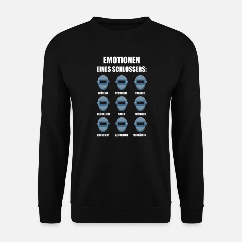 Schlosser Metallbauer Spruch Geschenk - Unisex Pullover - Schwarz