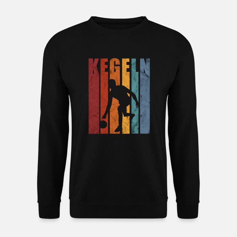 Kegler Kegeln Kegel Geschenk - Unisex Pullover - Schwarz