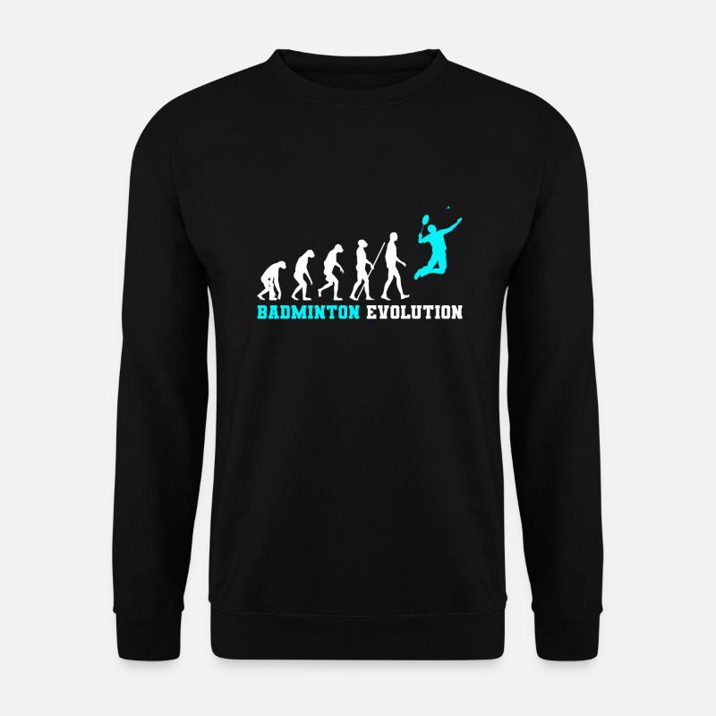 Evolution du badminton - Sweat-shirt Unisexe - noir