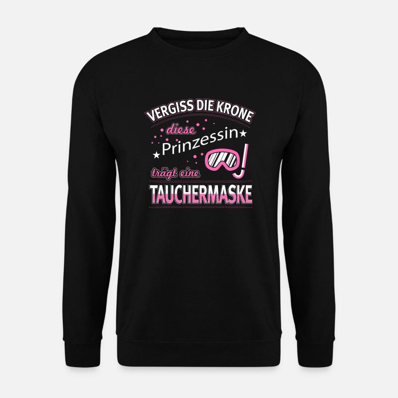 Tauchen Taucher Speerfischer Geschenk - Unisex Pullover - Schwarz