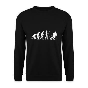Evolution du skieur - Sweat-shirt Unisexe - noir - Devant - Alina (178cm) & Michal (187cm)
