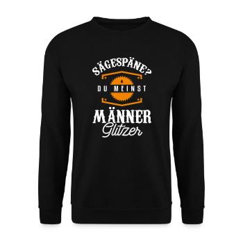 Zimmerer Zimmermann Meister Geschenk - Unisex Pullover - Schwarz - Vorne - Alina (178cm) & Michal (187cm)