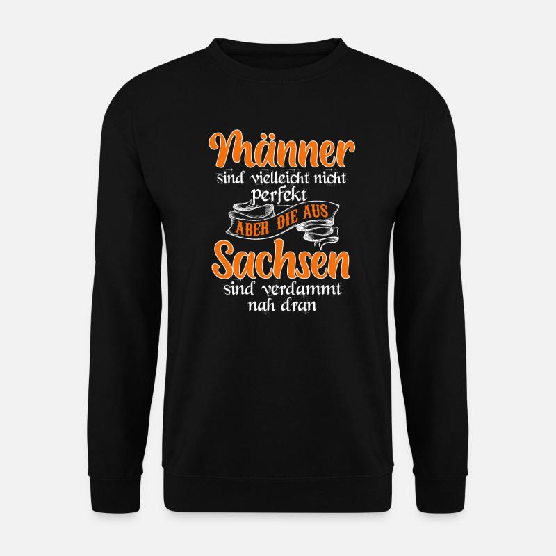 Sachsen Dresden Ostalgie Geschenk - Unisex Pullover - Schwarz