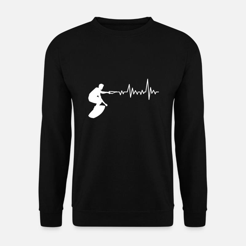 Wakeboard Herzschlag - Unisex Pullover - Schwarz