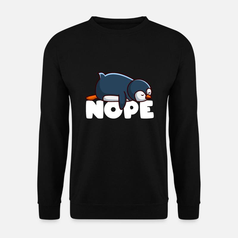 Penguin nope - Unisex Sweatshirt - black