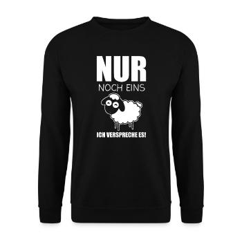 Schaf Schafe Hirte Geschenk - Unisex Pullover - Schwarz - Vorne - Alina (178cm) & Michal (187cm)