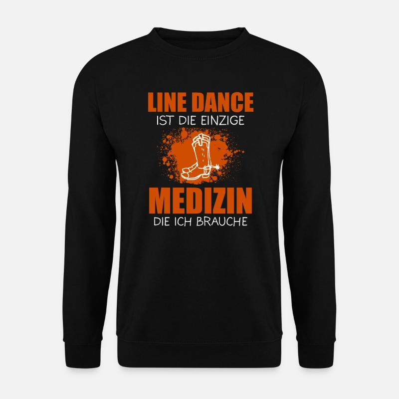 Line Dance Linedance Western Geschenk - Unisex Pullover - Schwarz