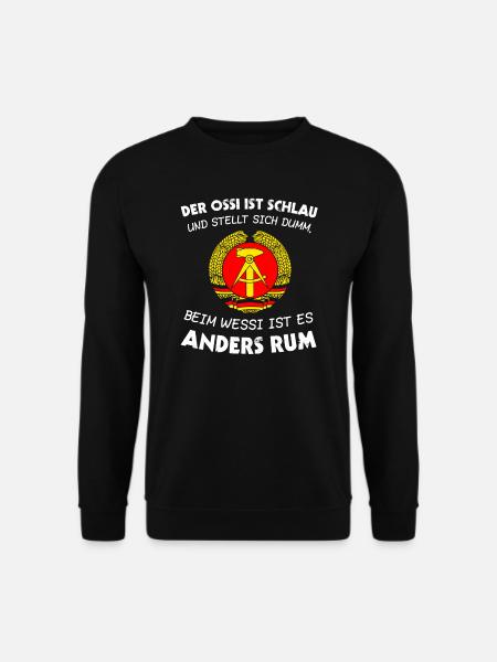 Ossi DDR Ostalgie Dresden Geschenk & Osten - Unisex Pullover - Schwarz