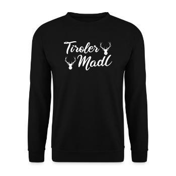 Südtirol Südtiroler Frauen Geschenk & Bundesland - Unisex Pullover - Schwarz - Vorne - Alina (178cm) & Michal (187cm)