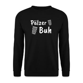 Dubbeglas Pfalz Pfälzer Geschenk & Pälzer - Unisex Pullover - Schwarz - Vorne - Alina (178cm) & Michal (187cm)
