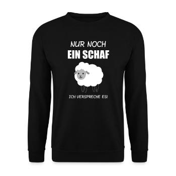 Schaf Schafe Hirte Geschenk & Bauern - Unisex Pullover - Schwarz - Vorne - Alina (178cm) & Michal (187cm)