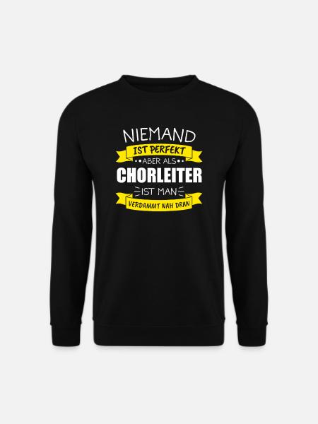 Chorleiter Dirigent Sänger Geschenk & Komponist - Unisex Pullover - Schwarz