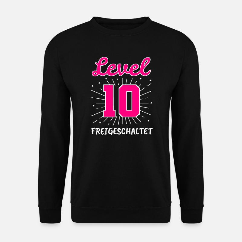 10. Geburtstag Mädchen 10 Jahre 2010 Geschenk - Unisex Pullover - Schwarz