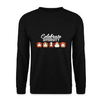 Cochons d'Inde - Sweat-shirt Unisexe - noir - Devant - Alina (178cm) & Michal (187cm)