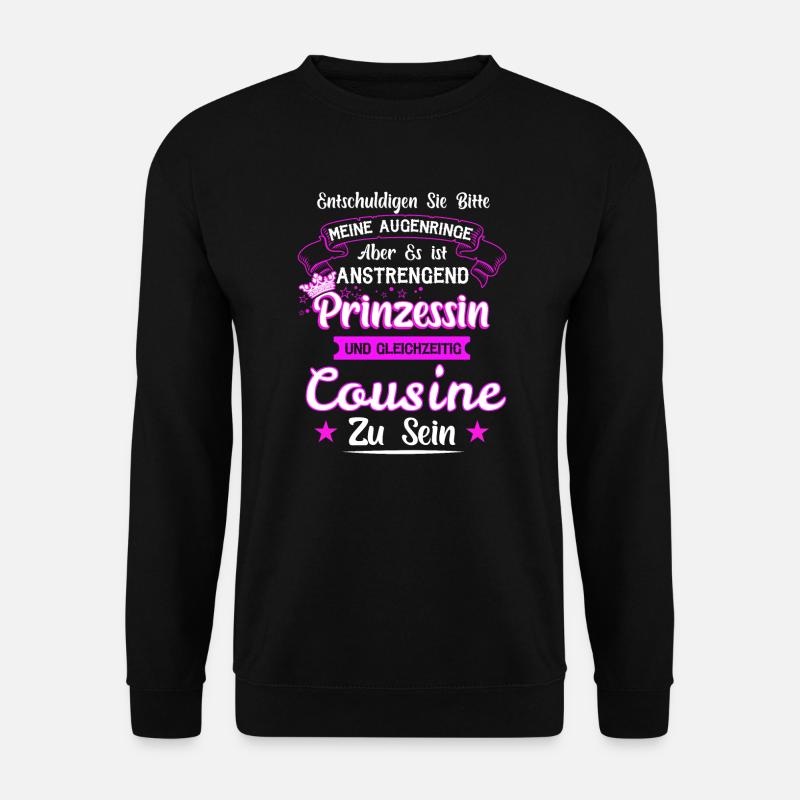 Cousine Familie Cousinen Geschenk - Unisex Pullover - Schwarz