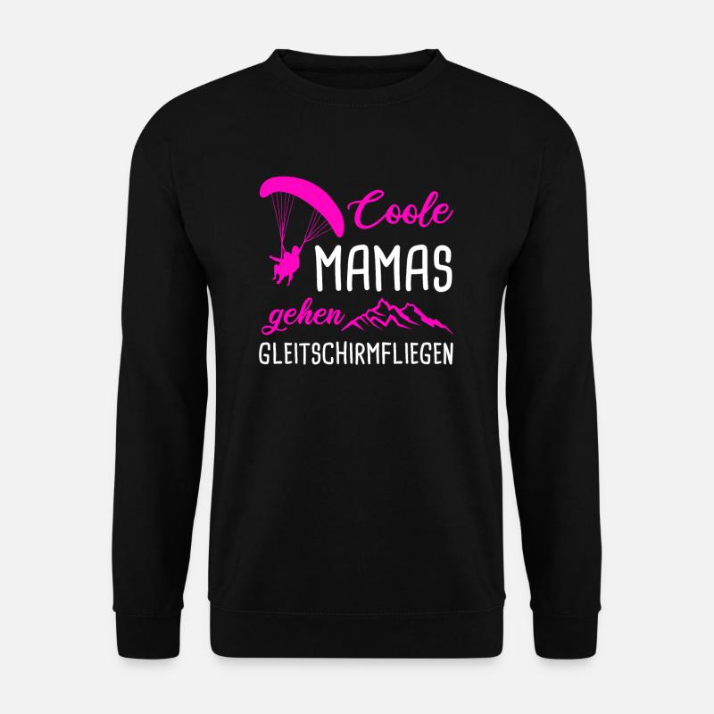 Gleitschirm Mama Gleitschirmflieger Paragliding - Unisex Pullover - Schwarz