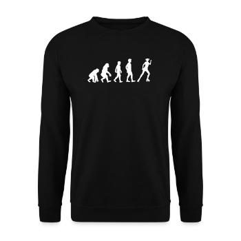 Rollschuh Rollschuhe Inlineskating Geschenk - Unisex Pullover - Schwarz - Vorne - Alina (178cm) & Michal (187cm)