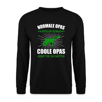 Kleingärtner Gartenbau Hobbygärtner Geschenk - Unisex Pullover - Schwarz - Vorne - Alina (178cm) & Michal (187cm)