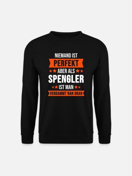 Spengler Klempner Handwerker Geschenk - Unisex Pullover - Schwarz