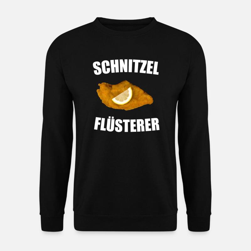 Schnitzel Flüsterer Fleisch Koch Geschenk - Unisex Pullover - Schwarz
