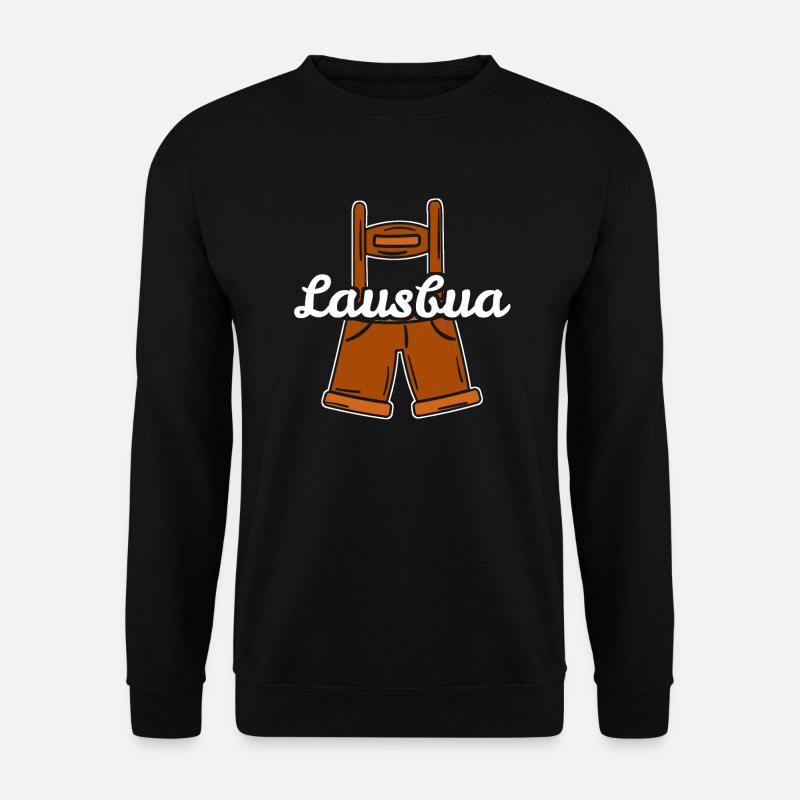 Lausbua Lederhose Tracht Geschenk - Unisex Pullover - Schwarz