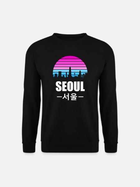 Seoul Südkorea South Korean Geschenk - Unisex Pullover - Schwarz