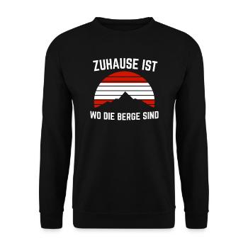 Österreich Österreicher Tirol Geschenk - Unisex Pullover - Schwarz - Vorne - Alina (178cm) & Michal (187cm)