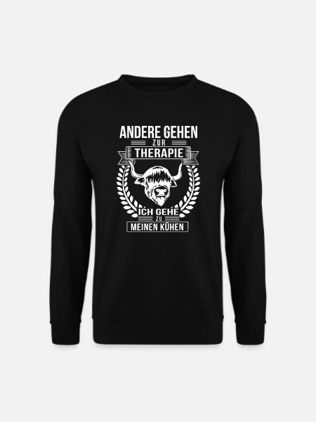Schottisches Hochlandrind Rind Highlands Geschenk - Unisex Pullover - Schwarz