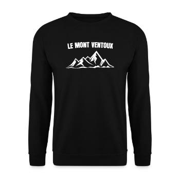 Le Mont Ventoux bicycle cyclist gift - Unisex Sweatshirt - black - Front - Alina (178cm) & Michal (187cm)