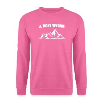 Cadeau cycliste Le Mont Ventoux - Sweat-shirt Unisexe - rose - Devant