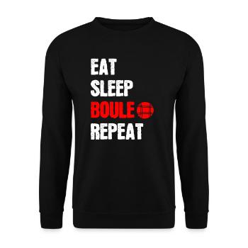 Petanque petanque petanque bowls gift - Unisex Sweatshirt - black - Front - Alina (178cm) & Michal (187cm)