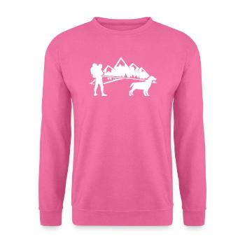 Dogtrekking Zughundesport Canicross Geschenk - Unisex Pullover - Pink - Vorne