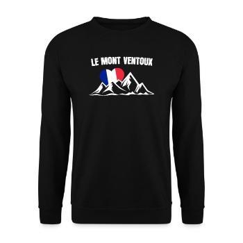 Le Mont Ventoux bicycle cyclist gift - Unisex Sweatshirt - black - Front - Alina (178cm) & Michal (187cm)