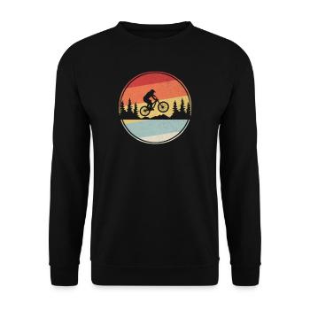 Cadeau cavalier VTT VTT - Sweat-shirt Unisexe - noir - Devant - Alina (178cm) & Michal (187cm)
