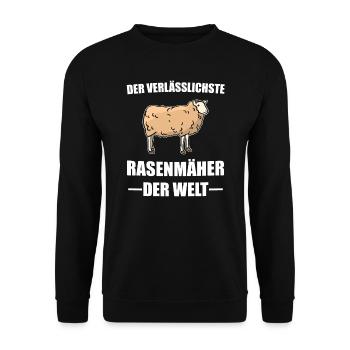 Schaf Schafe Schäfer Geschenk - Unisex Pullover - Schwarz - Vorne - Alina (178cm) & Michal (187cm)