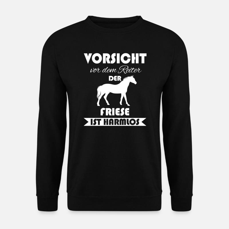 Friese Friesen Friesenpferd Geschenk - Unisex Pullover - Schwarz