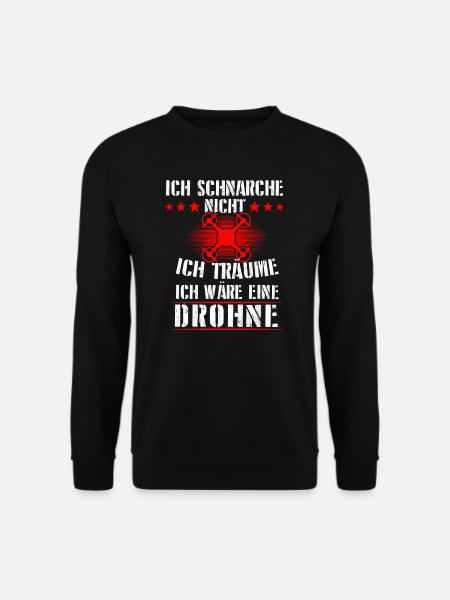 Drohne Drohnen Quadcopter Geschenk - Unisex Pullover - Schwarz