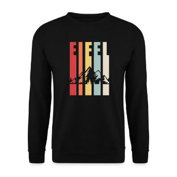 Eifel Gerolstein Eifeler Geschenk - Unisex Pullover - Schwarz - Vorne - Alina (178cm) & Michal (187cm)