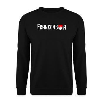Franken Franke Fränkisch Geschenk - Unisex Pullover - Schwarz - Vorne - Alina (178cm) & Michal (187cm)