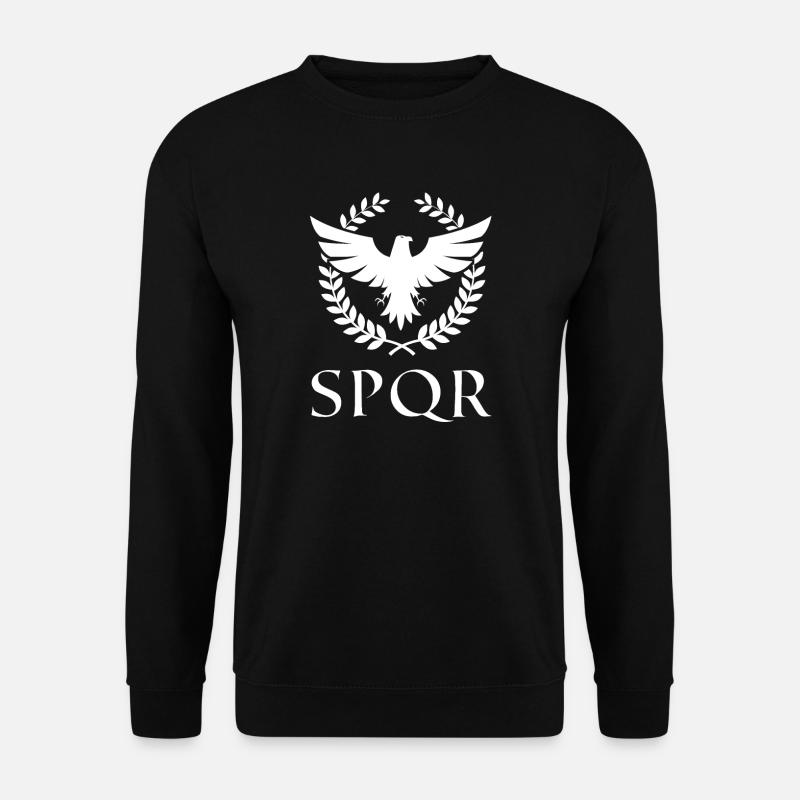 SPQR Rom Römische Geschichte Geschenk - Unisex Pullover - Schwarz
