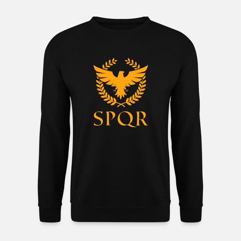 SPQR Rom Senat Geschenk - Unisex Pullover - Schwarz