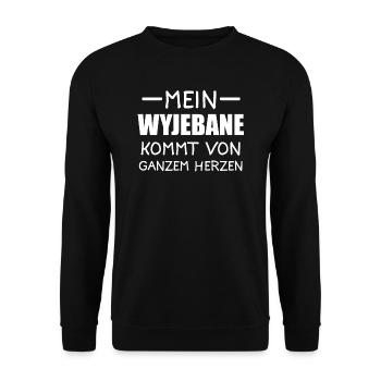 Wyjebane Pole Polen Geschenk - Unisex Pullover - Schwarz - Vorne - Alina (178cm) & Michal (187cm)