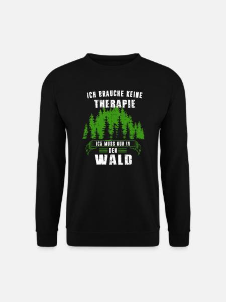 Wald Forstwirt Waldarbeiter Geschenk - Unisex Pullover - Schwarz