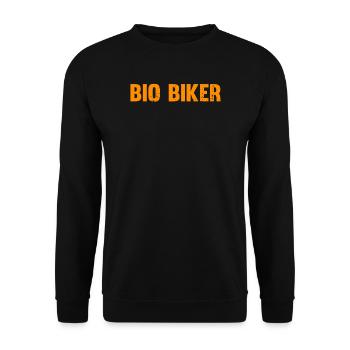 Mountainbike MTB Bike Geschenkidee - Unisex Pullover - Schwarz - Vorne - Alina (178cm) & Michal (187cm)