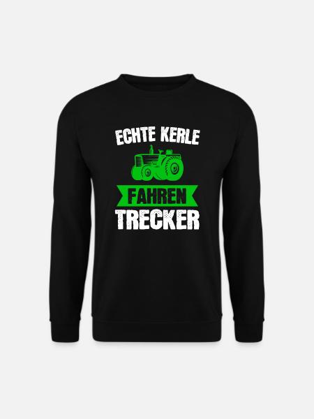 Traktor Männer Landwirt Trecker Geschenk - Unisex Pullover - Schwarz