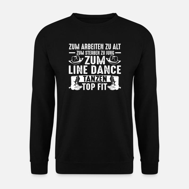 Linedance Line Dance Linedancer Geschenk - Unisex Pullover - Schwarz