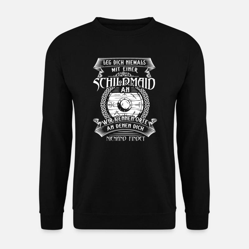 Schildmaid Wikinger Valhalla Geschenk - Unisex Pullover - Schwarz
